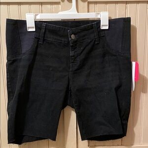 Black Denim Shorts maternity Isabel by Ingrid and Isabel size 12